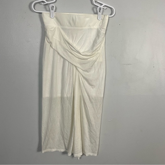 Helmut lang off white midi drape skirt size p/XS - Picture 1 of 9